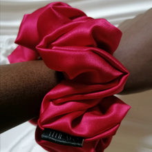 Load image into Gallery viewer, "Royal Hibiscus" Mulberry Silk Scrunchie
